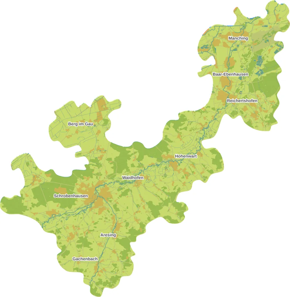 Karte der Region ARGE Solidarischer Hochwasserschutz